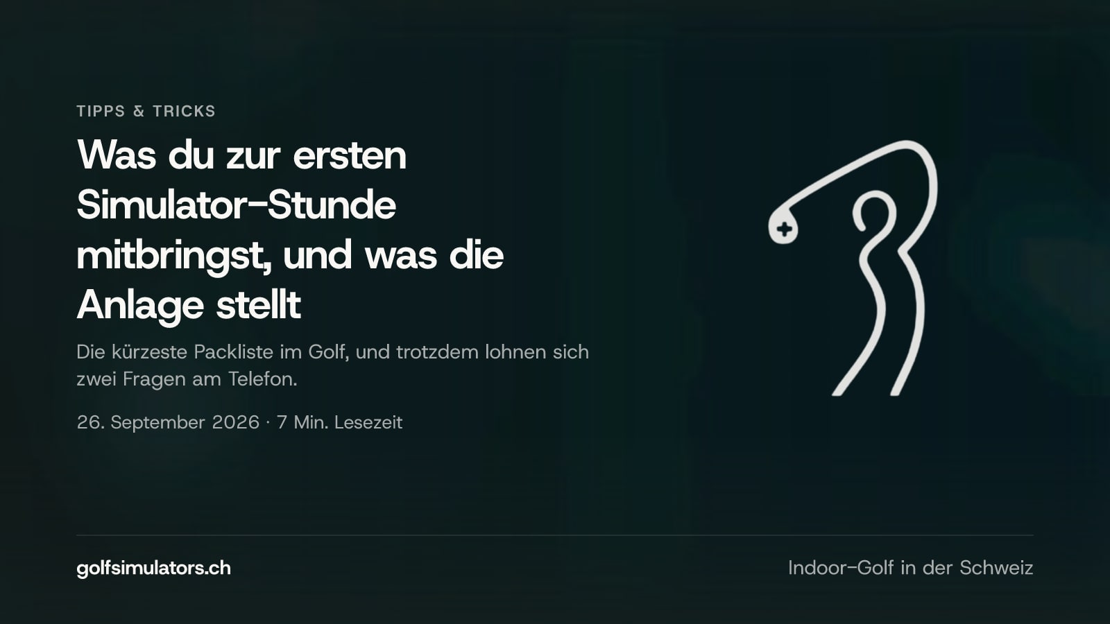 Was du zur ersten Simulator-Stunde mitbringst, und was die Anlage stellt — Beitragsbild