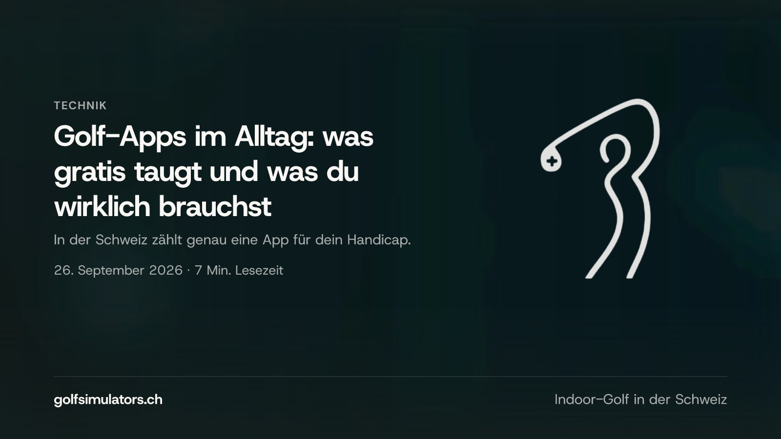 Golf-Apps im Alltag: was gratis taugt und was du wirklich brauchst — Beitragsbild