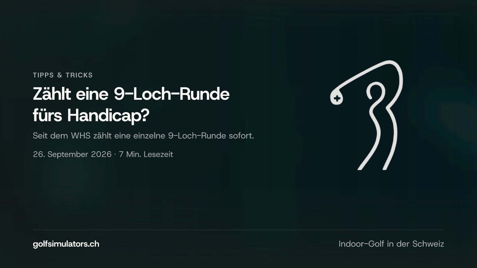 Zählt eine 9-Loch-Runde fürs Handicap? — Beitragsbild