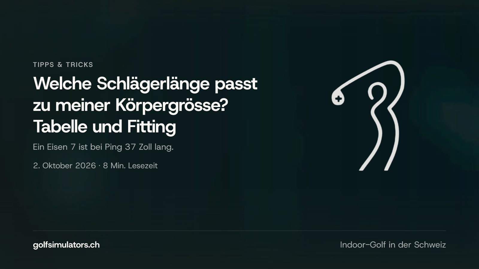 Welche Schlägerlänge passt zu meiner Körpergrösse? Tabelle und Fitting — Beitragsbild