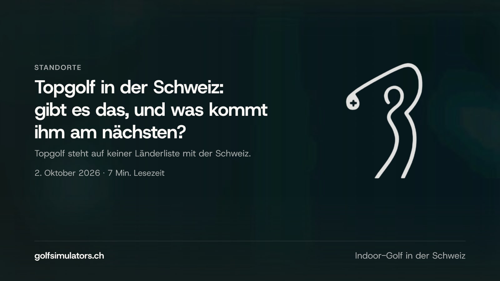 Topgolf in der Schweiz: gibt es das, und was kommt ihm am nächsten? — Beitragsbild