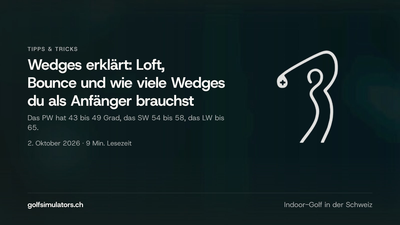 Wedges erklärt: Loft, Bounce und wie viele Wedges du als Anfänger brauchst — Beitragsbild
