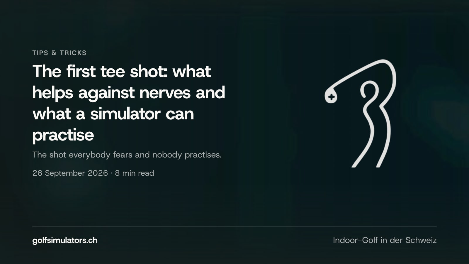 The first tee shot: what helps against nerves and what a simulator can practise — post image