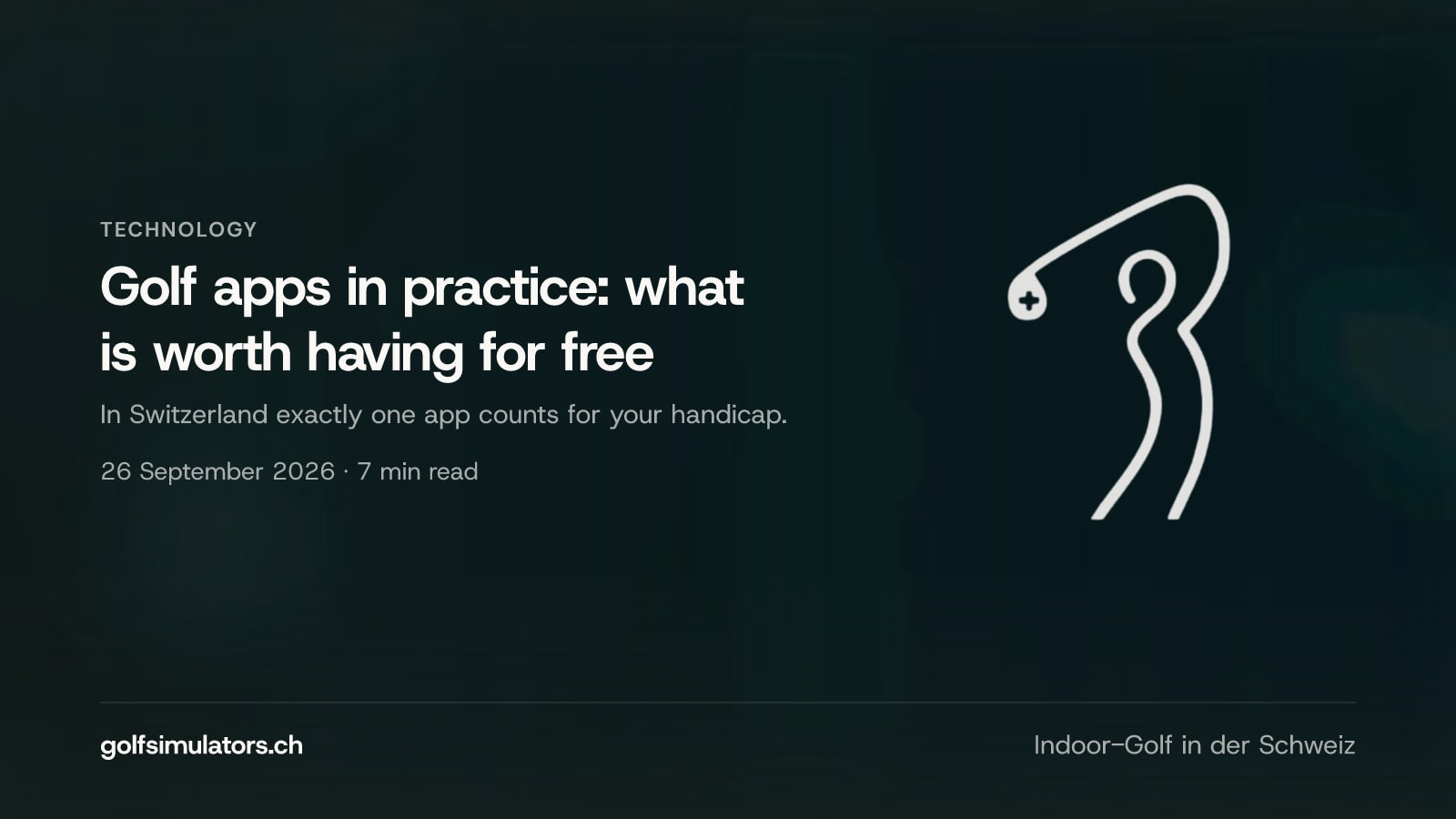 Golf apps in practice: what is worth having for free — post image