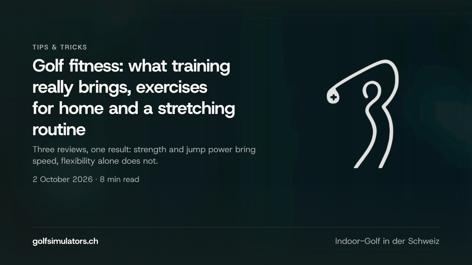 Golf fitness: what training really brings, exercises for home and a stretching routine — post image