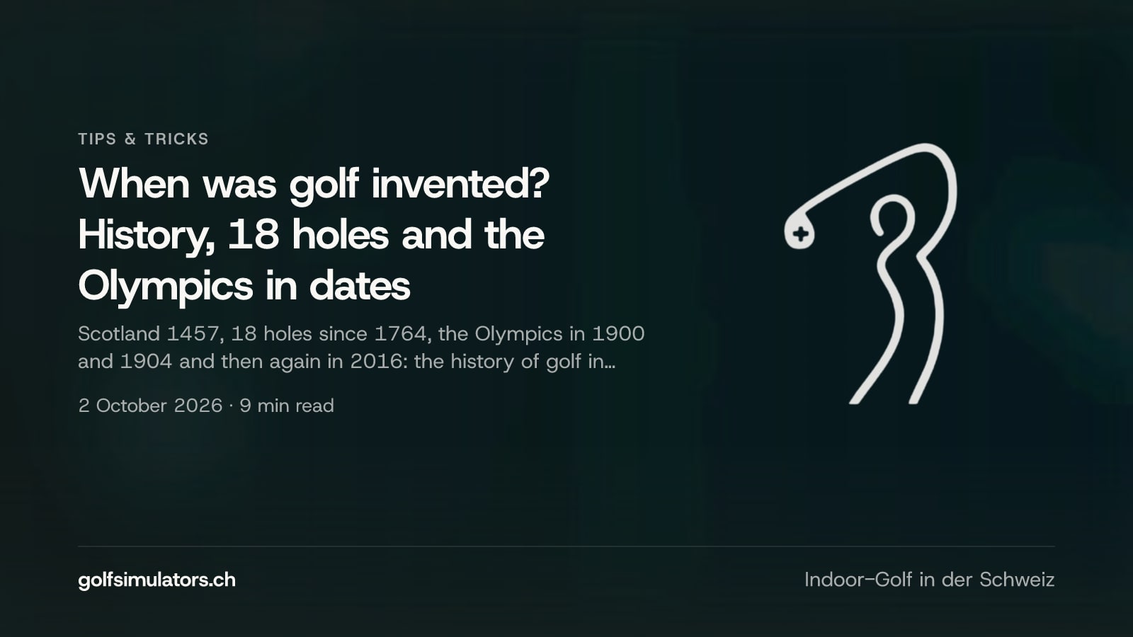 When was golf invented? History, 18 holes and the Olympics in dates — post image