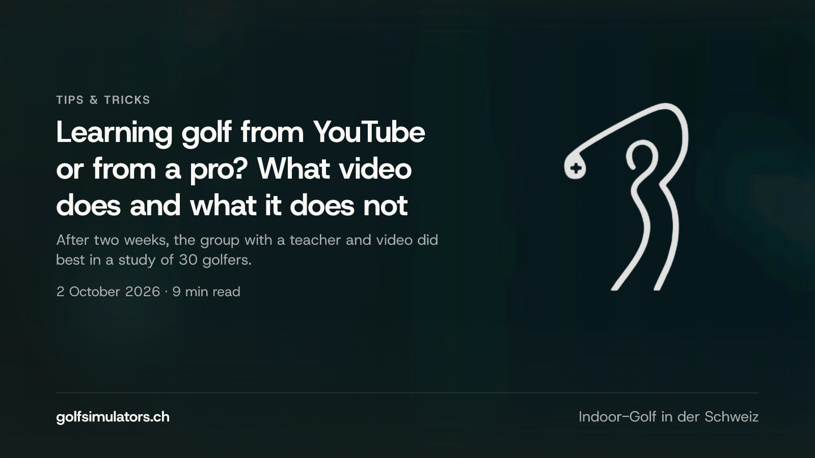 Learning golf from YouTube or from a pro? What video does and what it does not — post image
