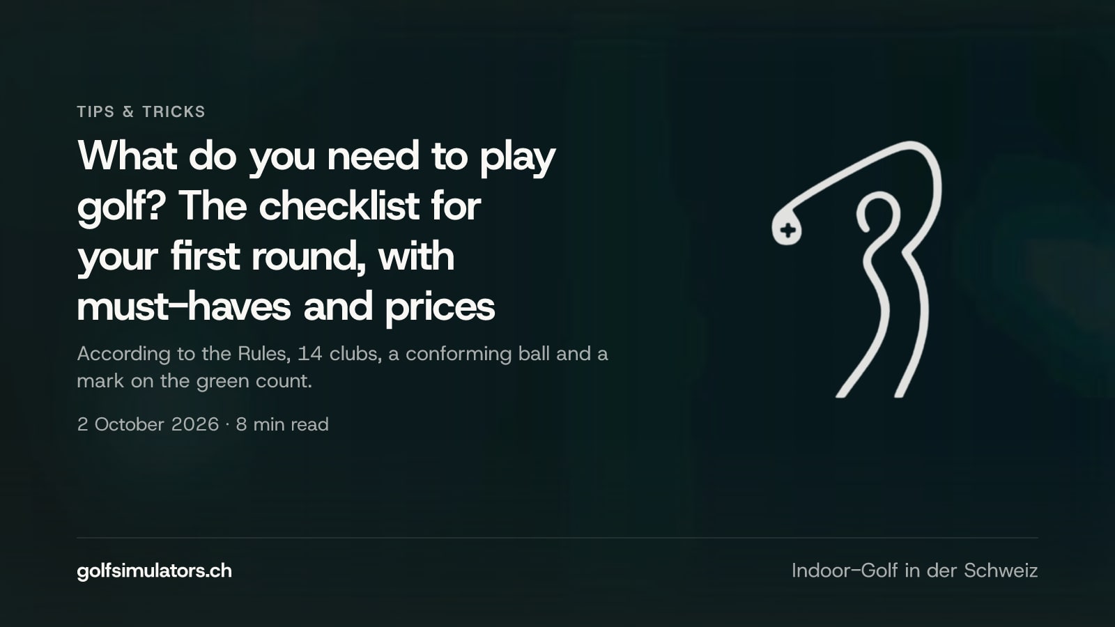 What do you need to play golf? The checklist for your first round, with must-haves and prices — post image
