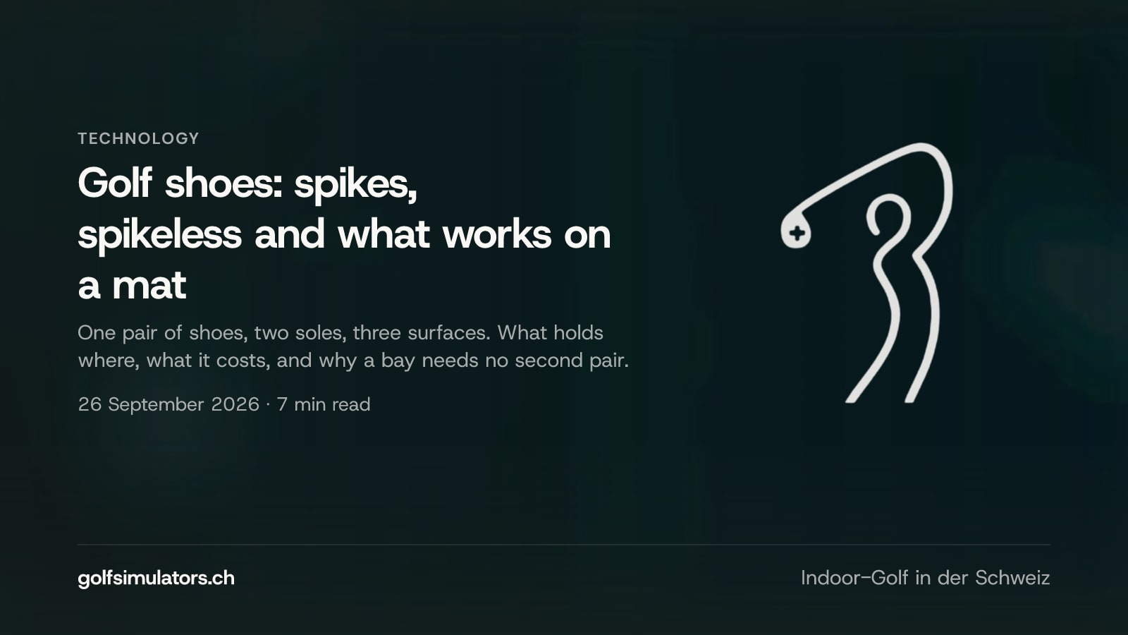 Golf shoes: spikes, spikeless and what works on a mat — post image