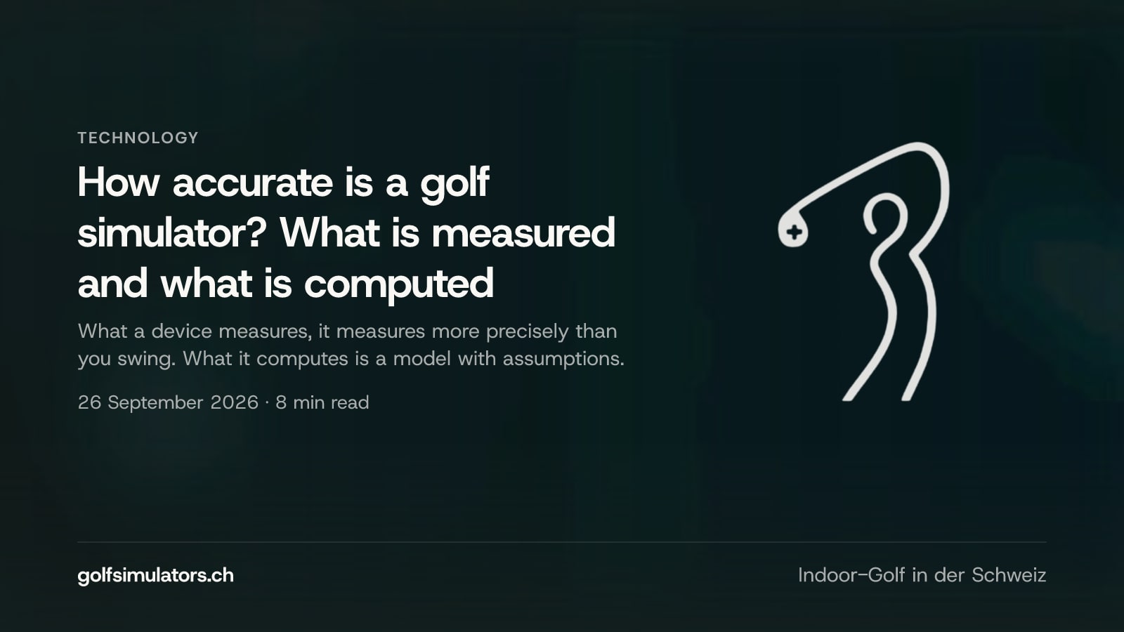 How accurate is a golf simulator? What is measured and what is computed — post image