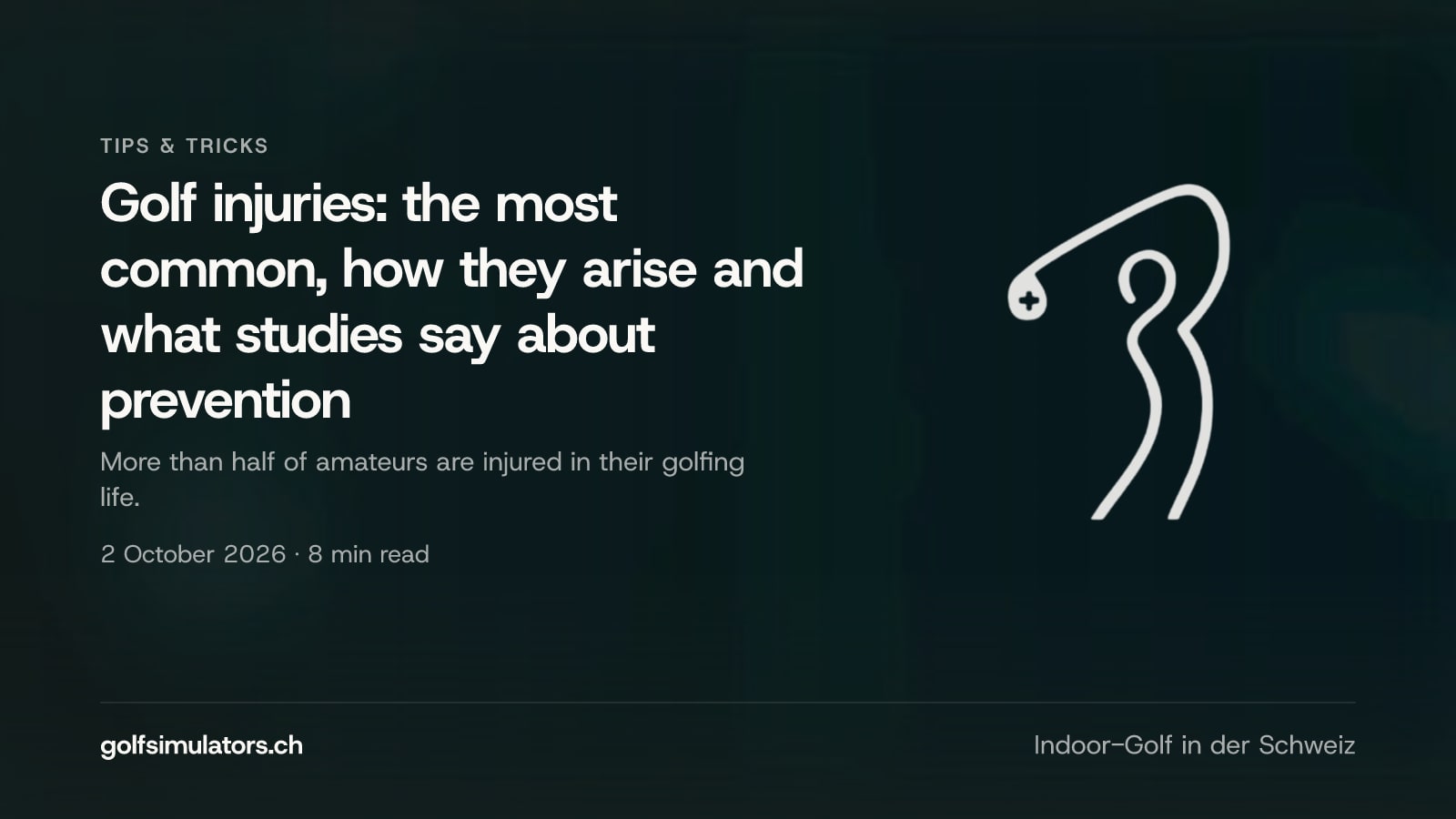 Golf injuries: the most common, how they arise and what studies say about prevention — post image