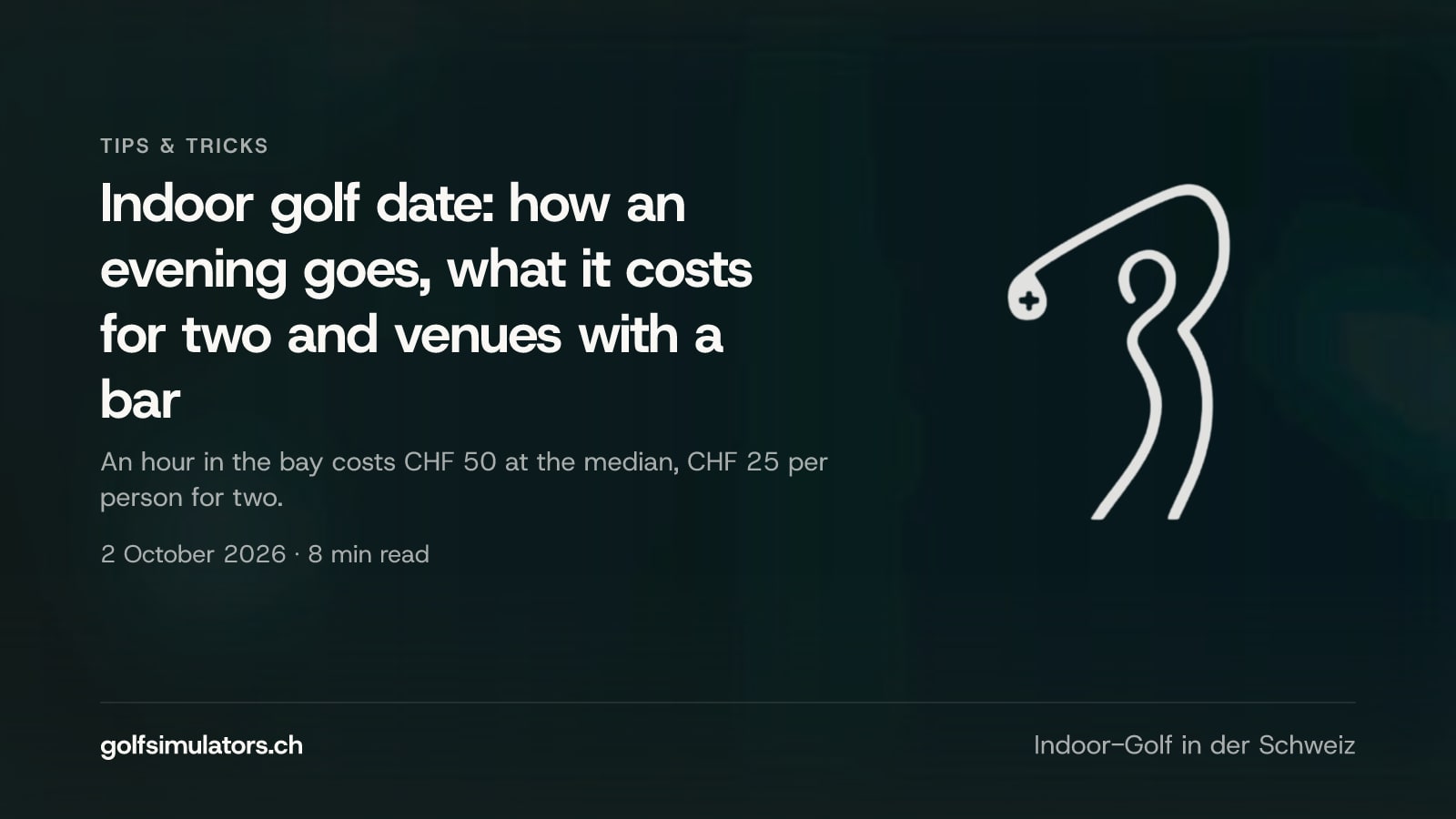 Indoor golf date: how an evening goes, what it costs for two and venues with a bar — post image