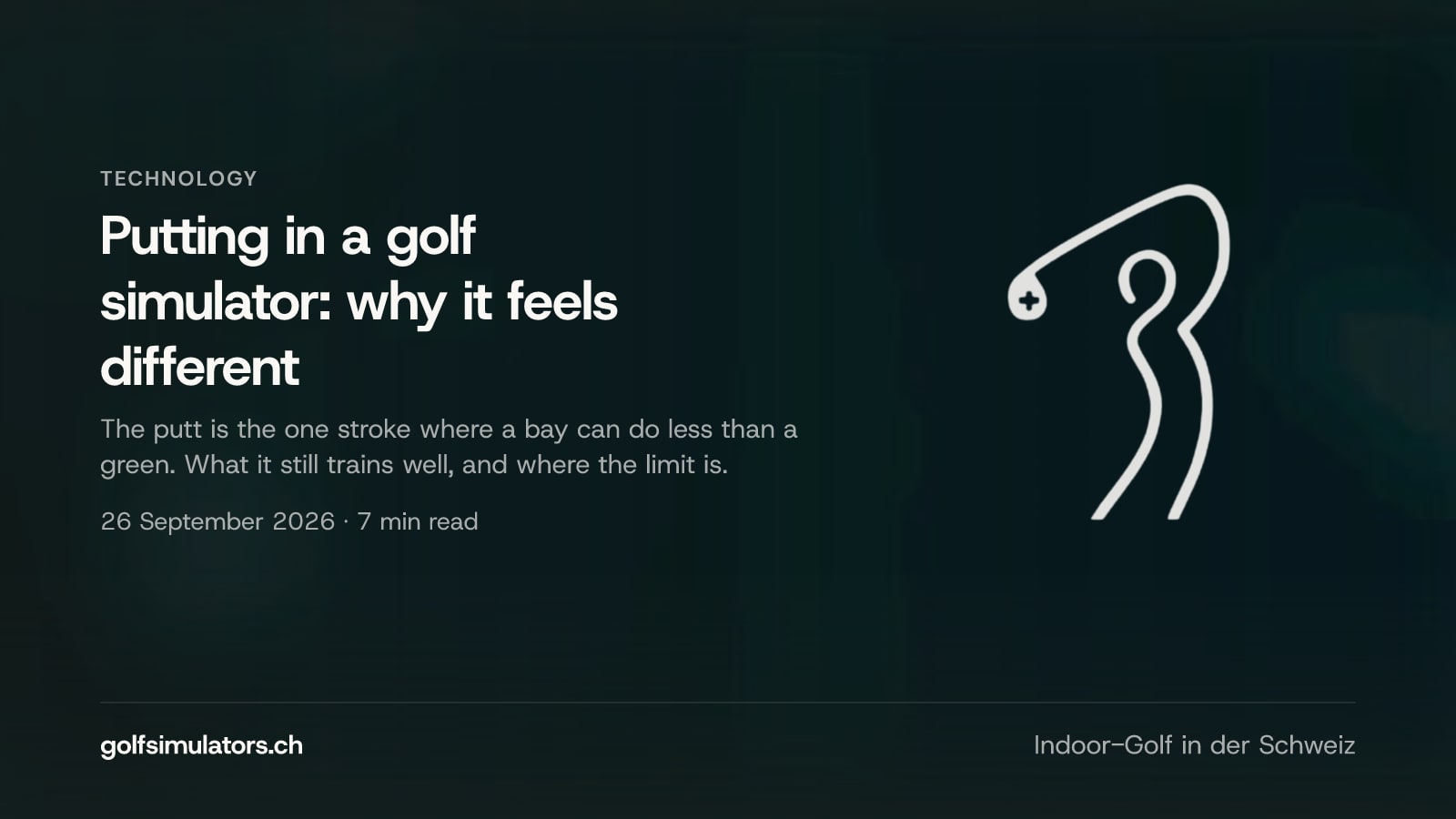 Putting in a golf simulator: why it feels different — post image