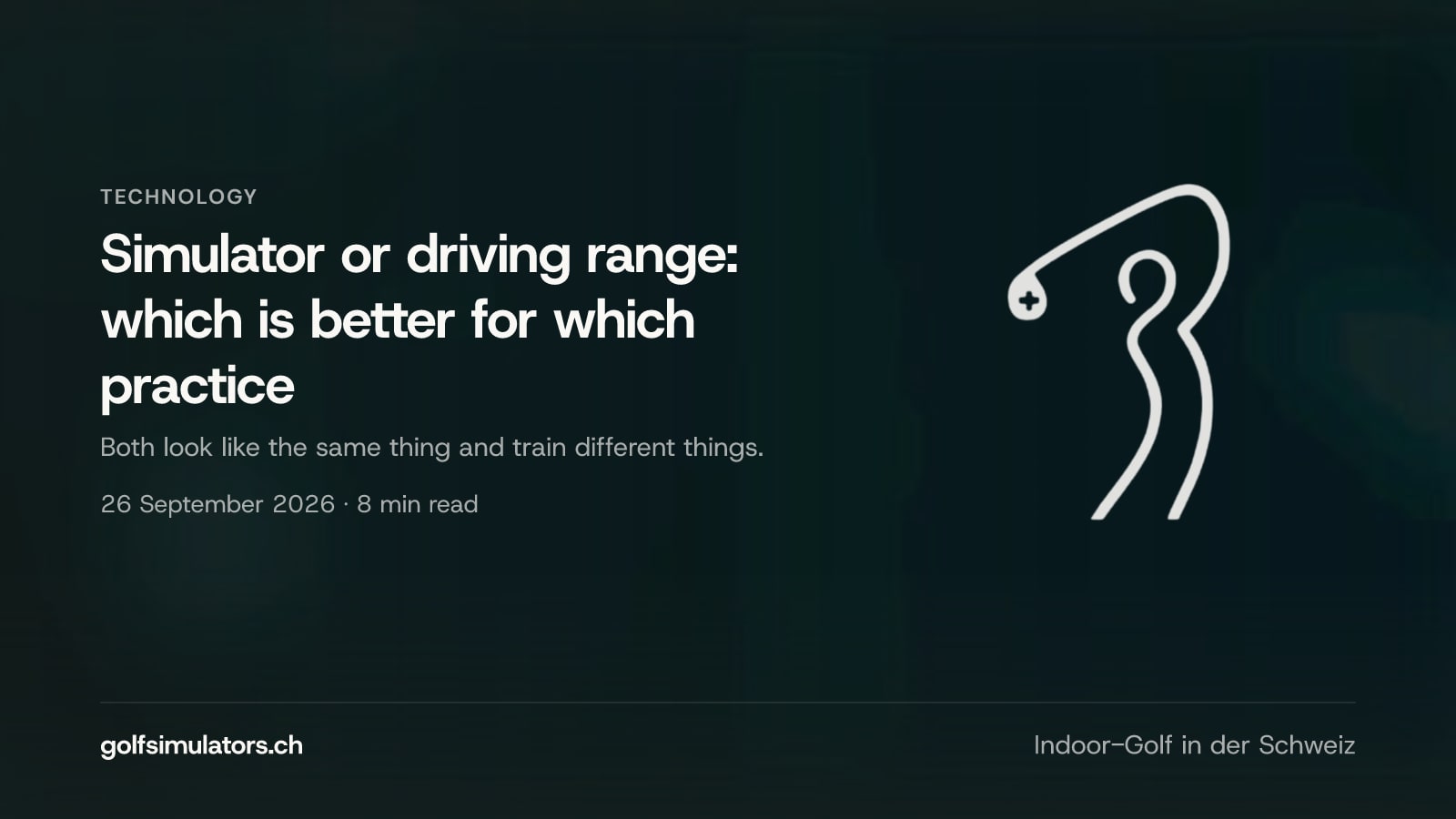 Simulator or driving range: which is better for which practice — post image